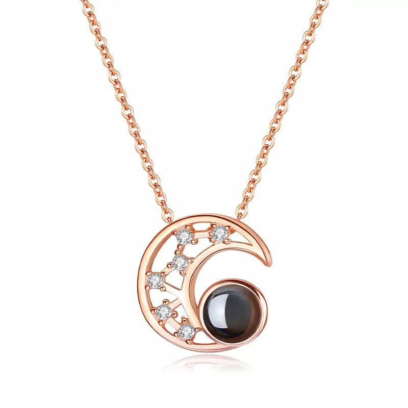 Phomora Moon photo necklace