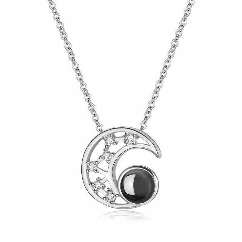 Phomora Moon photo necklace