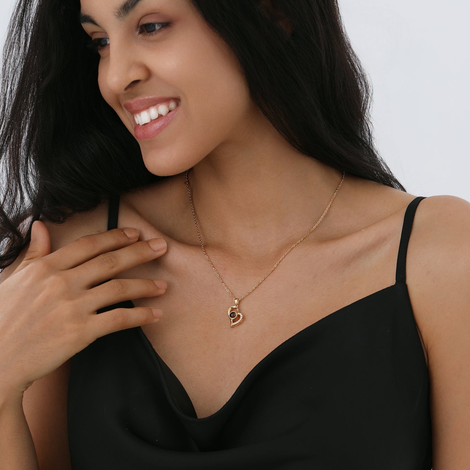 Custom photo projection keepsake bracelet for her