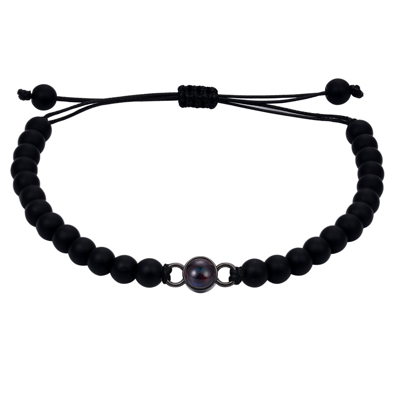 Memories in a Loop Projection Photo Beaded Bracelet