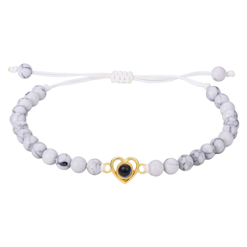 Custom Phomora beaded bracelet with hidden memory photo