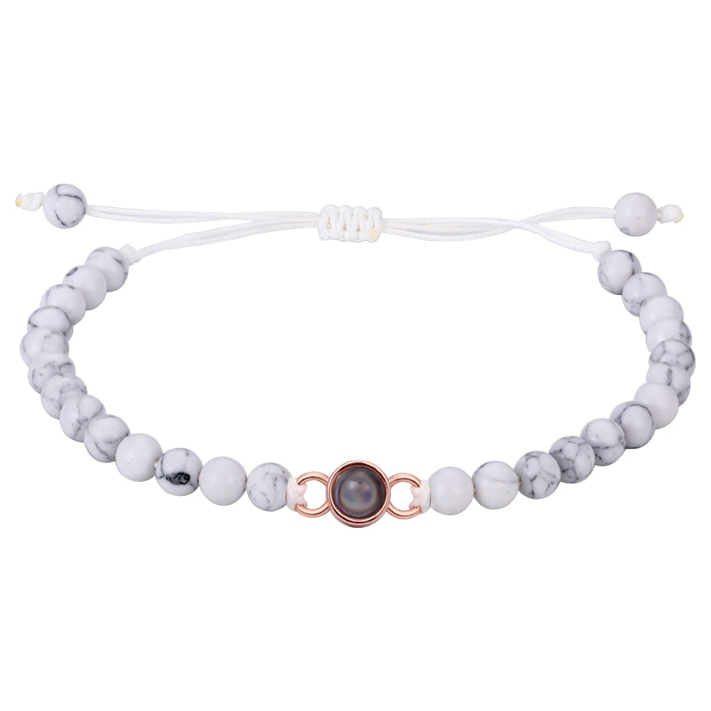 Custom Phomora beaded bracelet with hidden memory photo