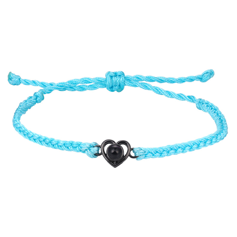 Custom matching photo bracelet for couples