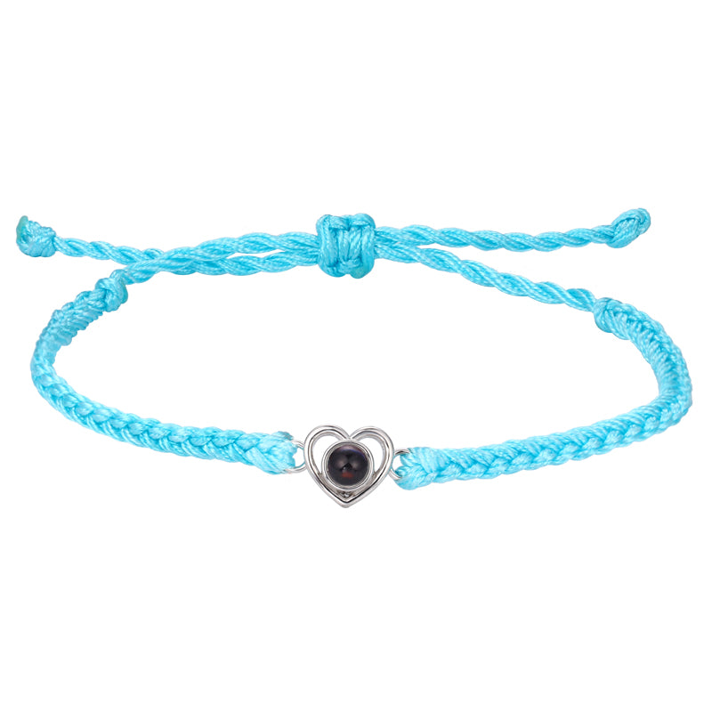 Custom matching photo bracelet for couples