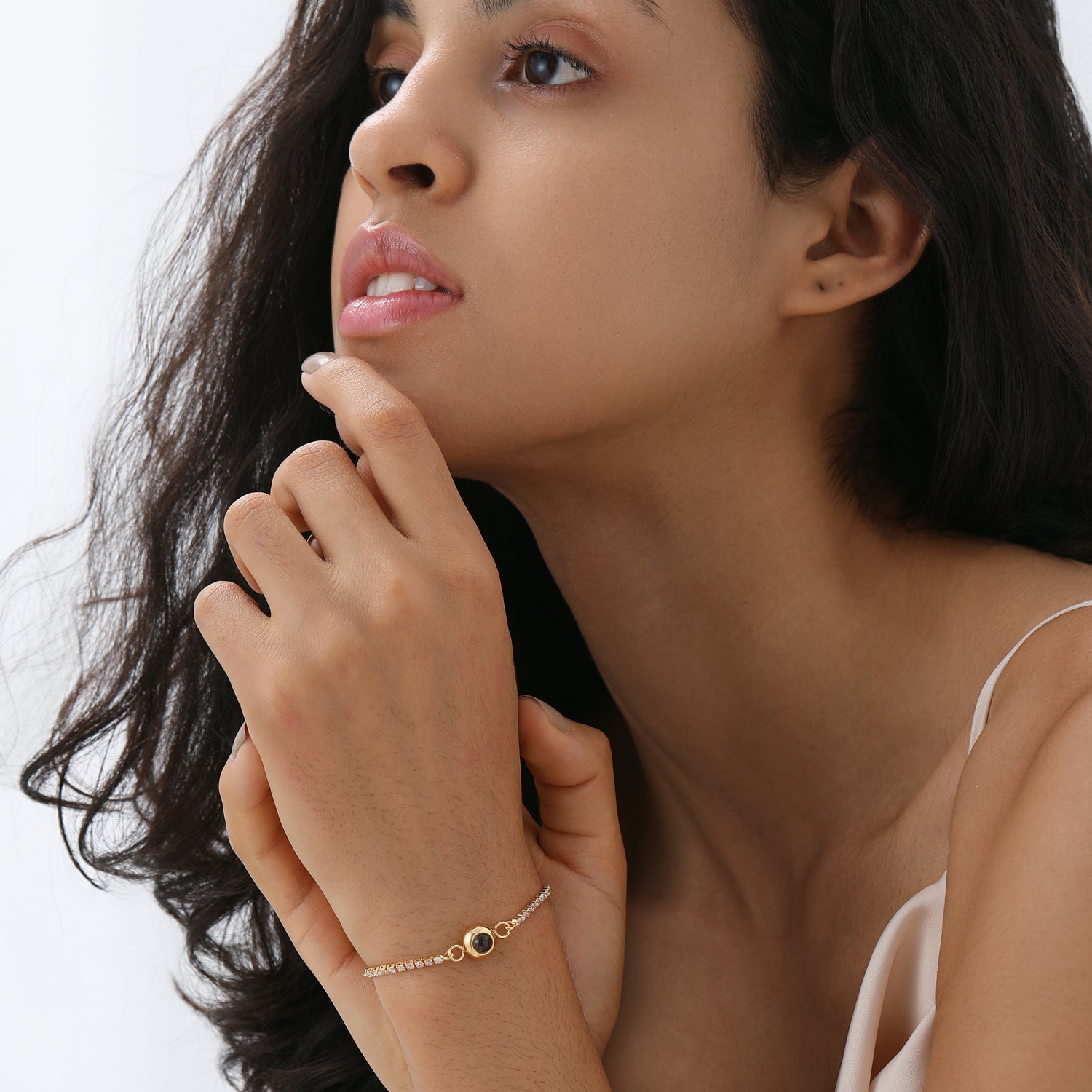 Custom photo bracelet keepsake gift for her