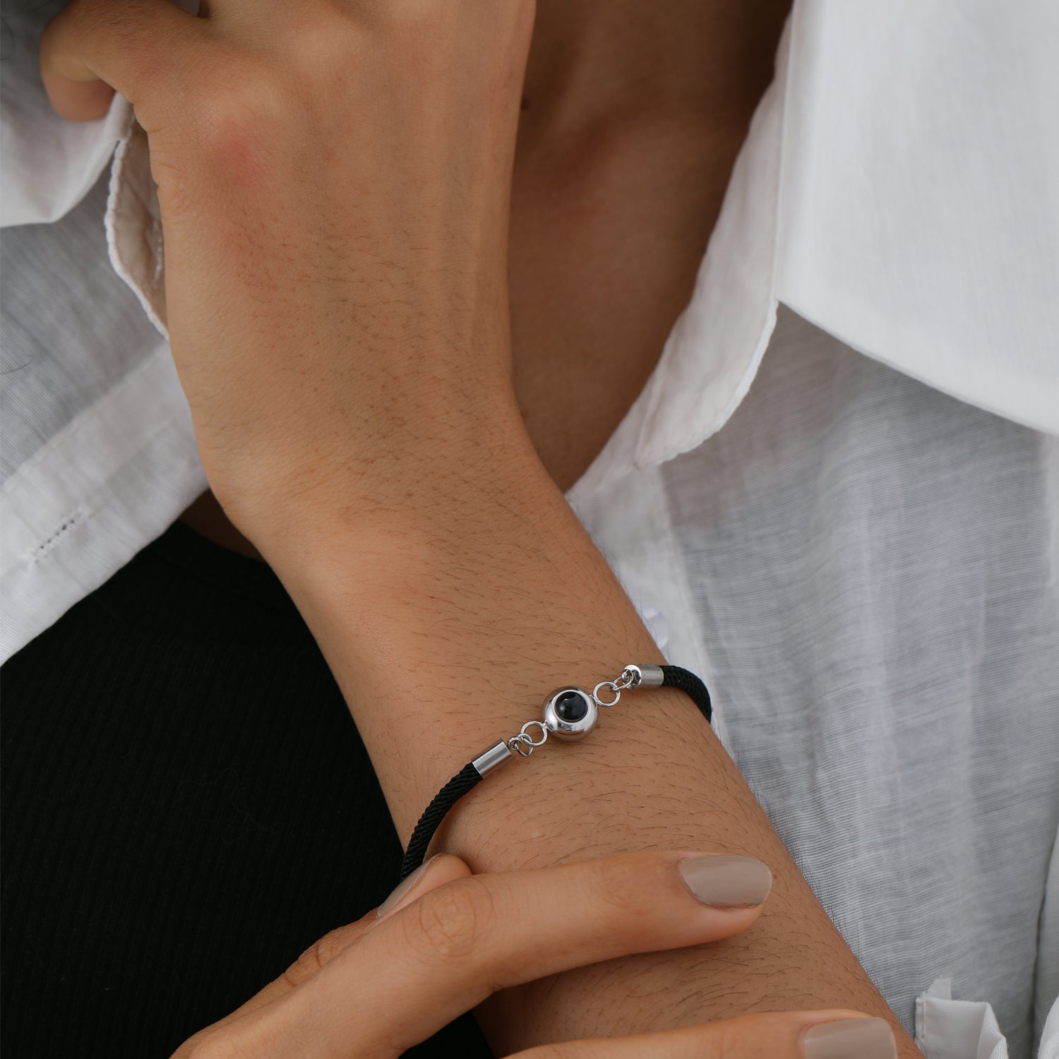 Phomora Glamour Photo Bracelet with hidden photo projection charm