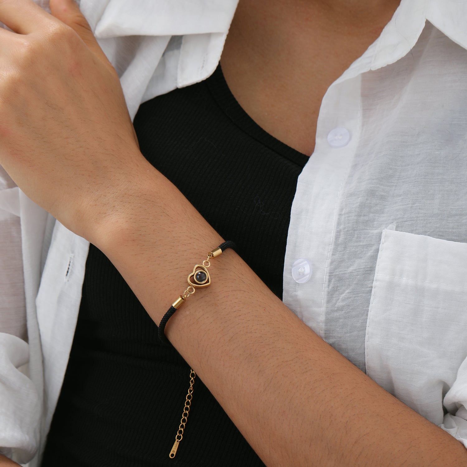 Phomora Royal Radiance Photo Bracelet with hidden projection charm