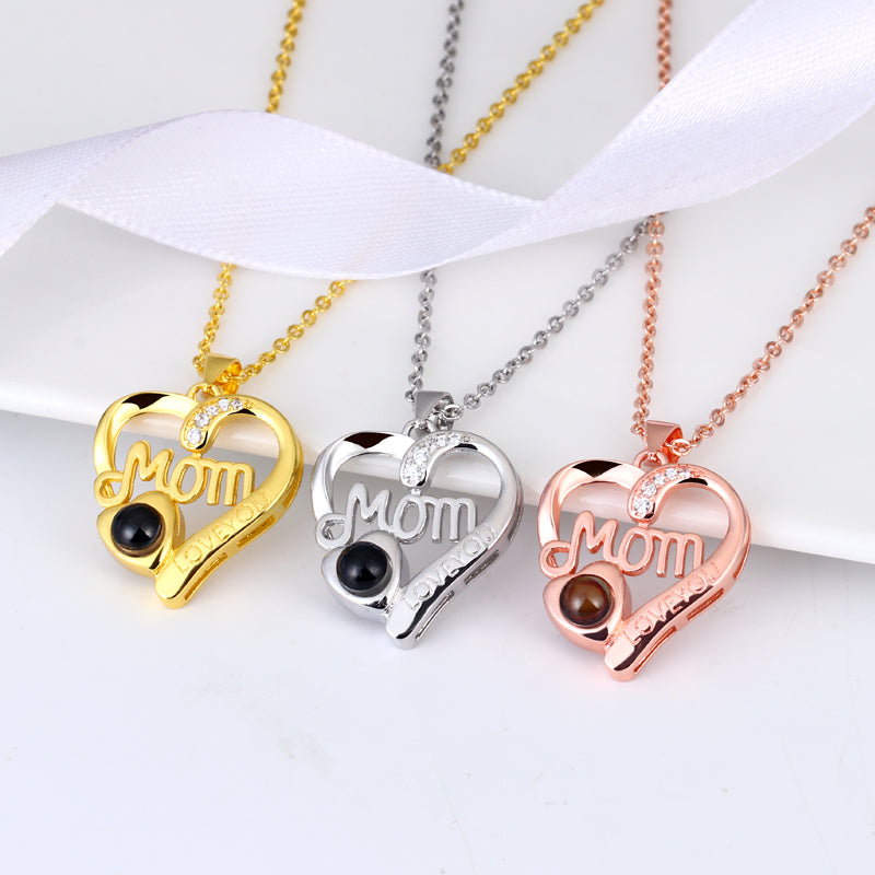 Photo projection jewelry gift for mother by Phomora