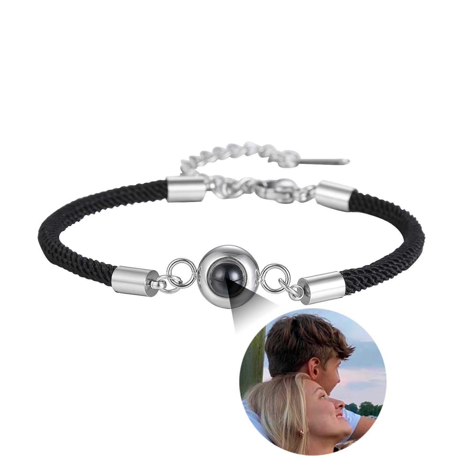 Phomora Glamour Photo Bracelet with hidden photo projection charm