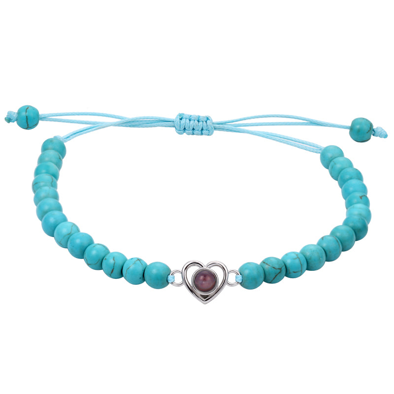 Custom Phomora beaded bracelet with hidden memory photo
