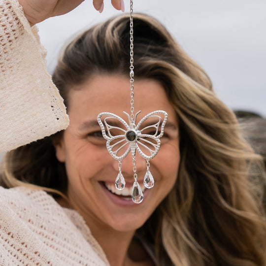 Personalized Butterfly Photo Sun Catcher