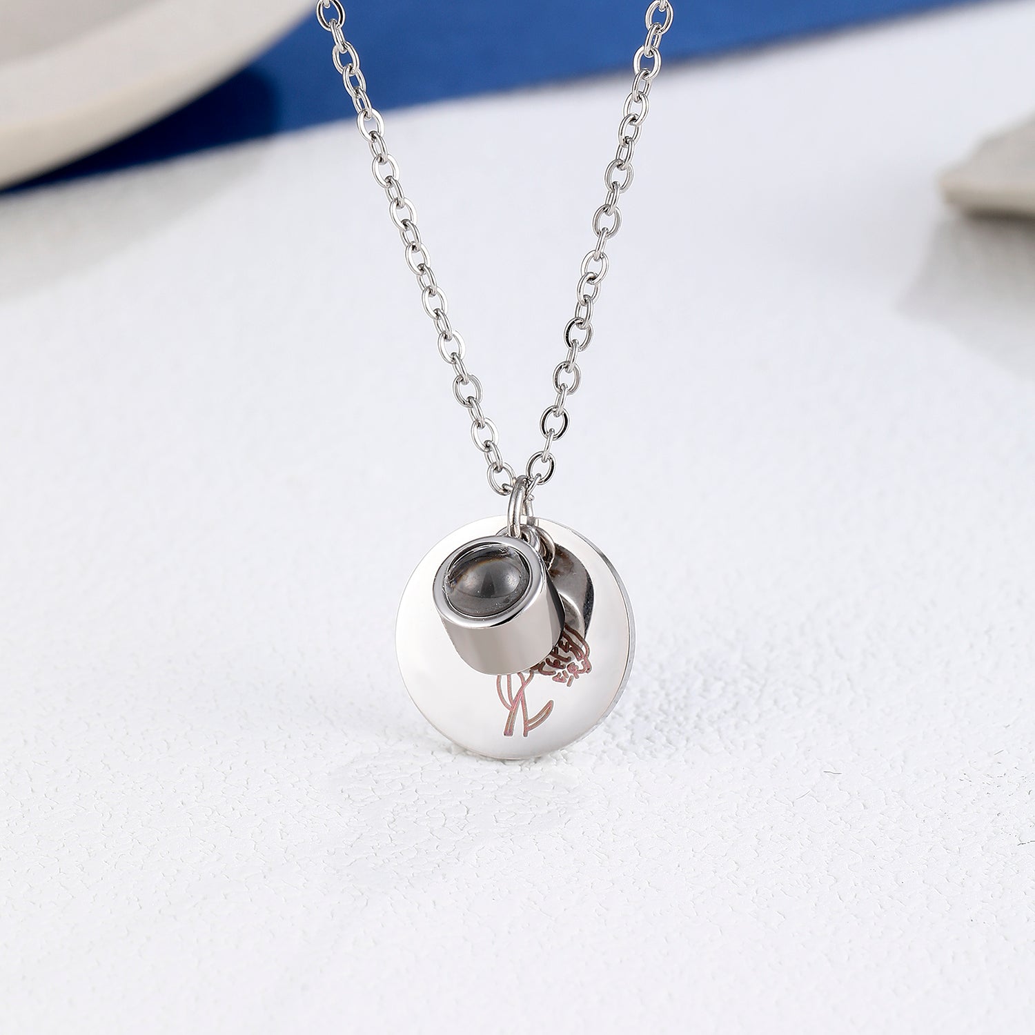 Custom birth flower jewelry gift for her