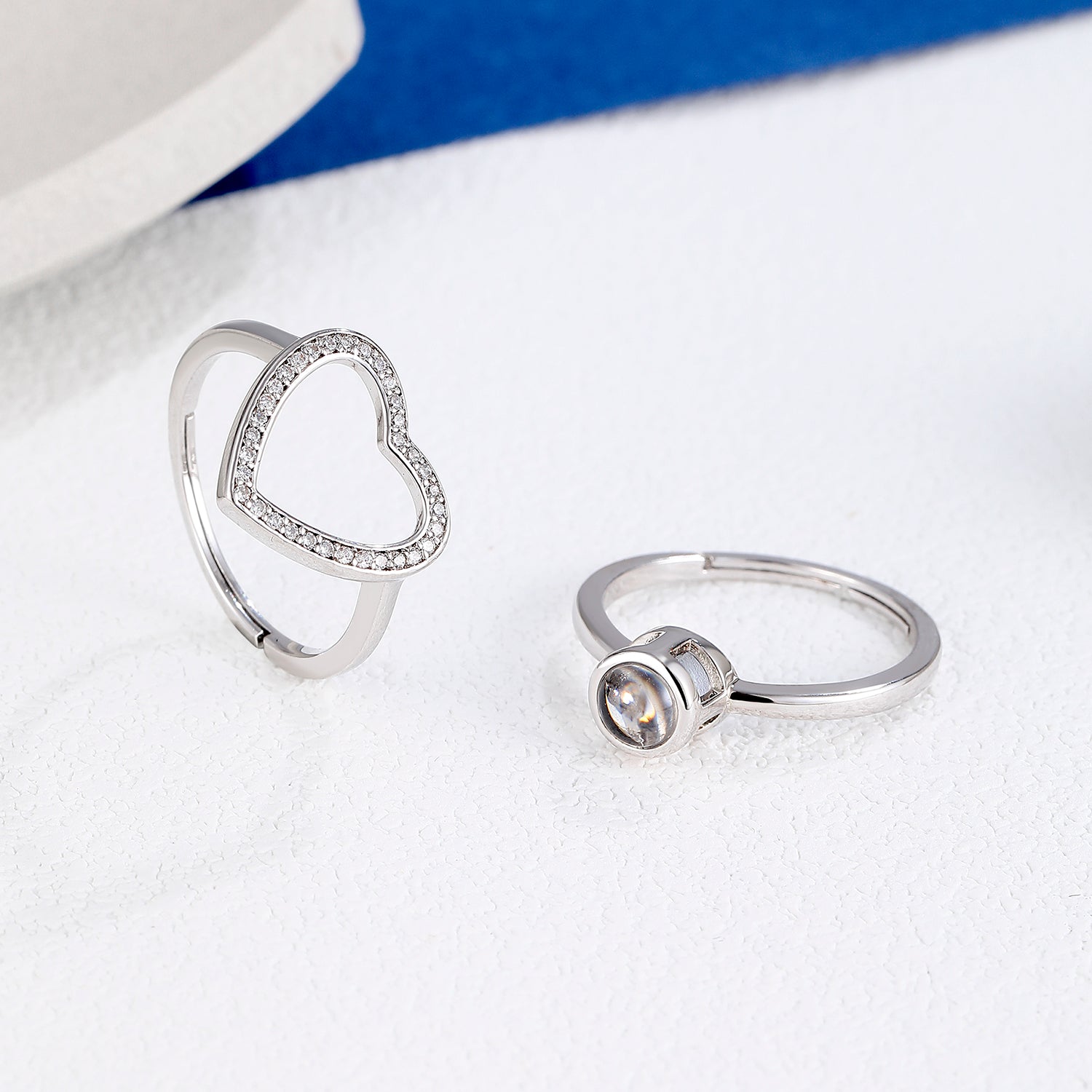 Phomora Love Sunlight Photo Ring with hidden personalized photo