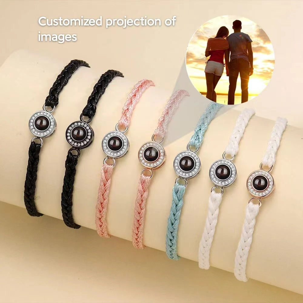Projection Photo Rope Bracelet