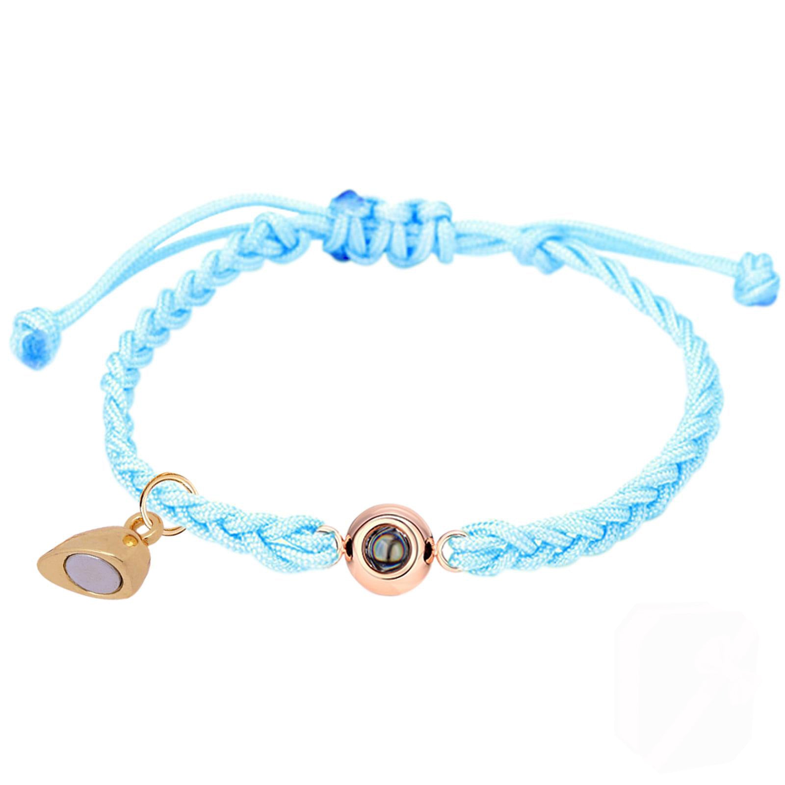 Custom matching photo bracelet for couples