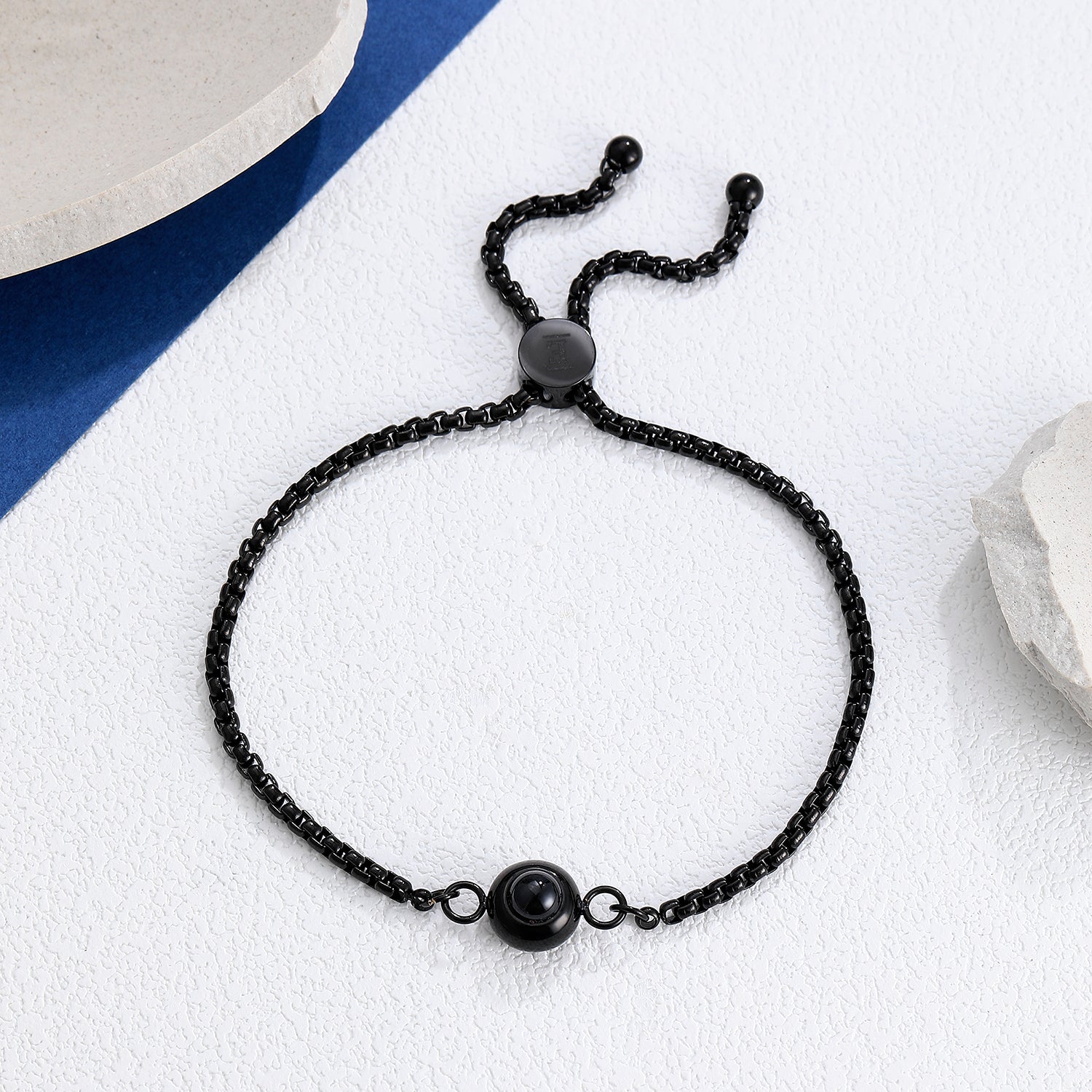 Personalized photo bracelet with elegant design for her