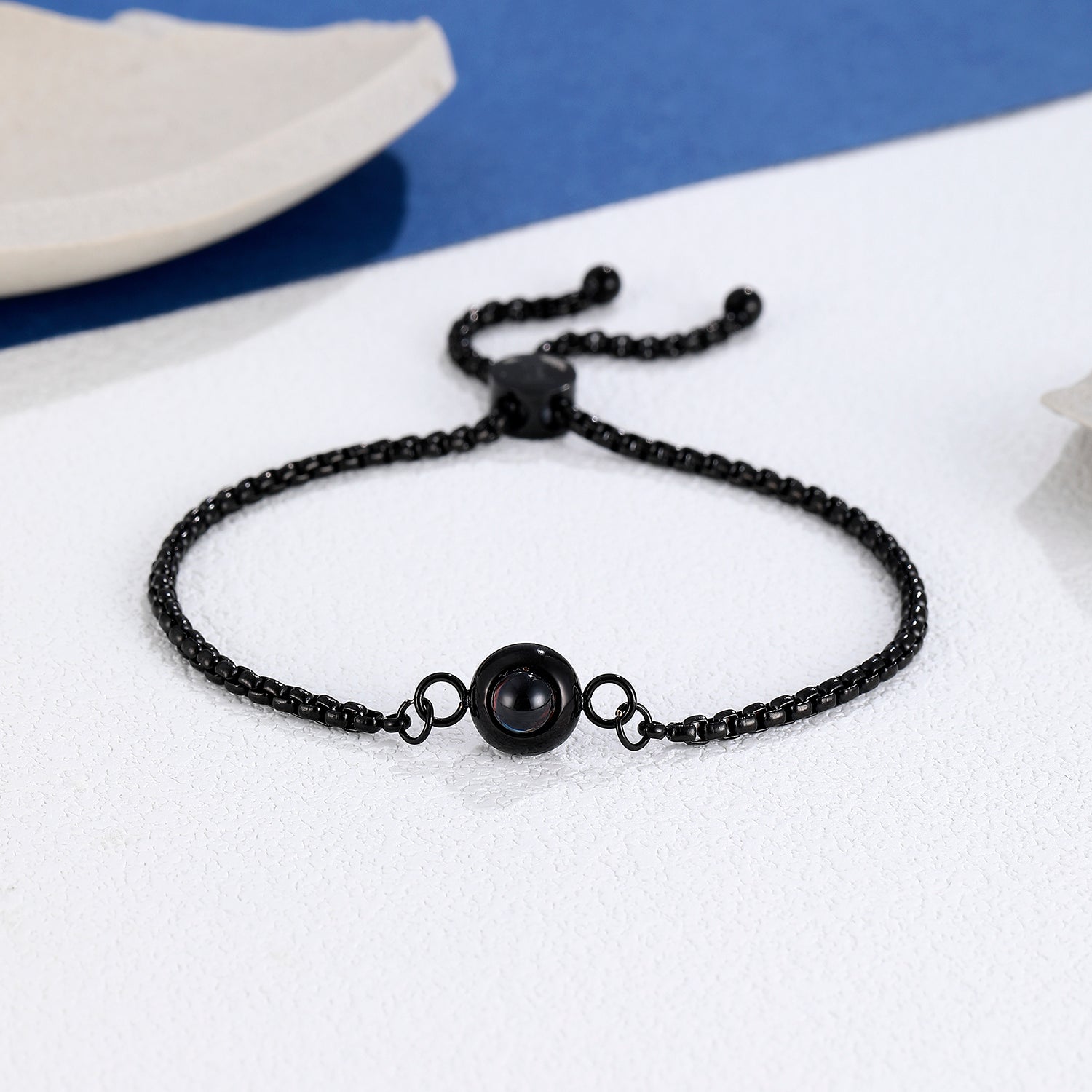 Personalized photo bracelet with elegant design for her