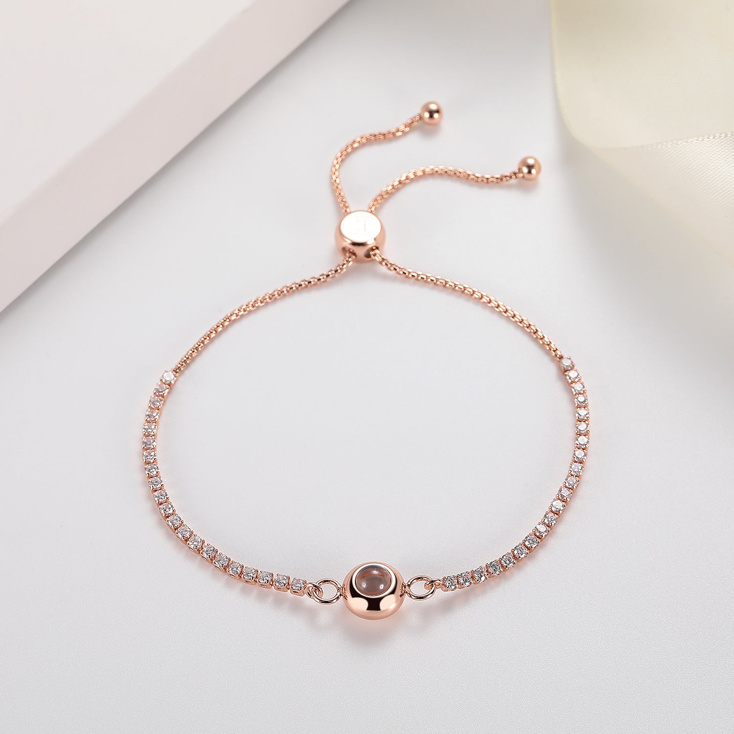 Custom photo bracelet keepsake gift for her