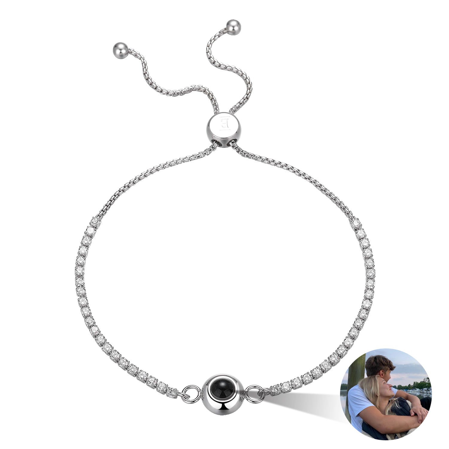 Phomora Treasure Photo Bracelet with personalized projection charm