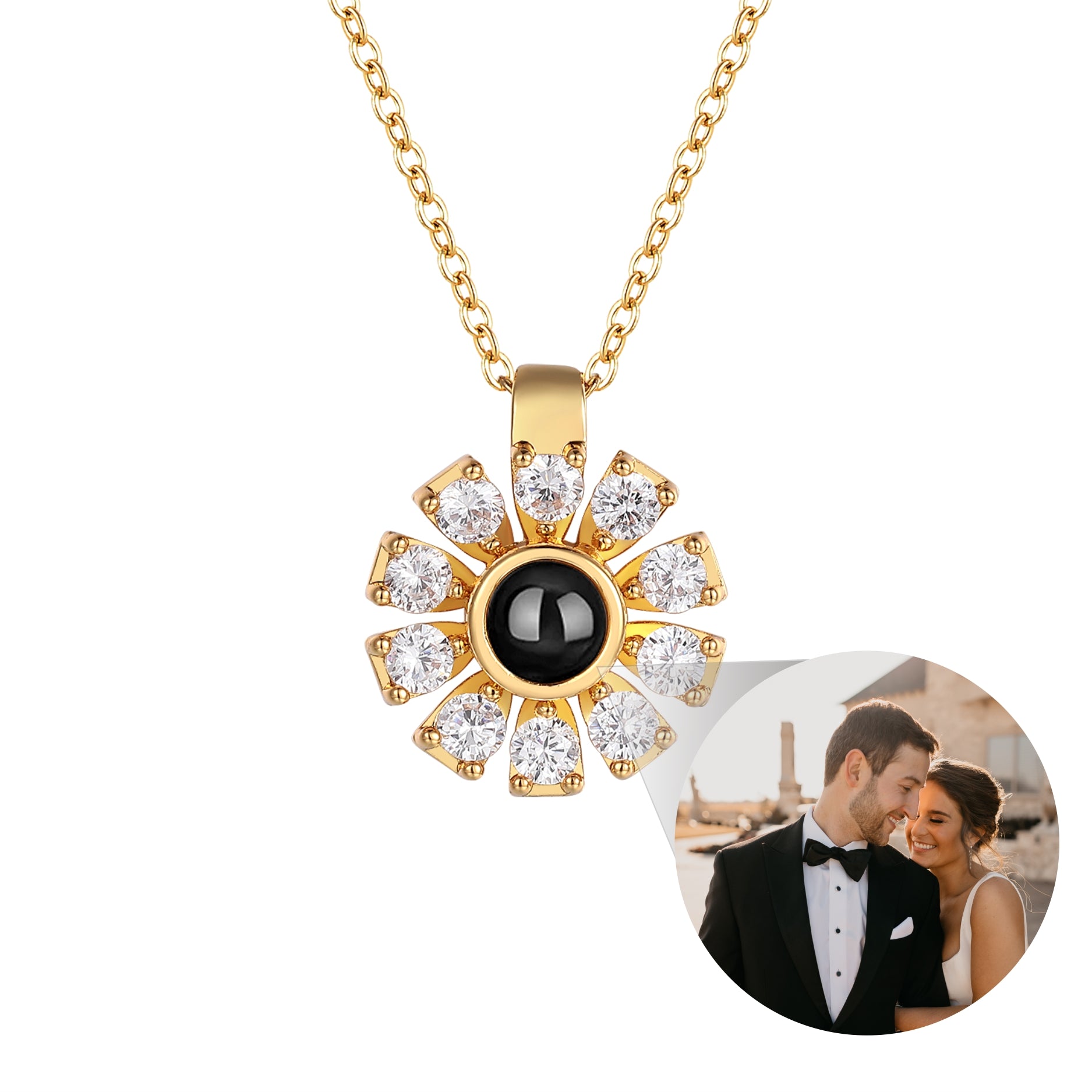 Phomora Photo Projection Blooming Necklace