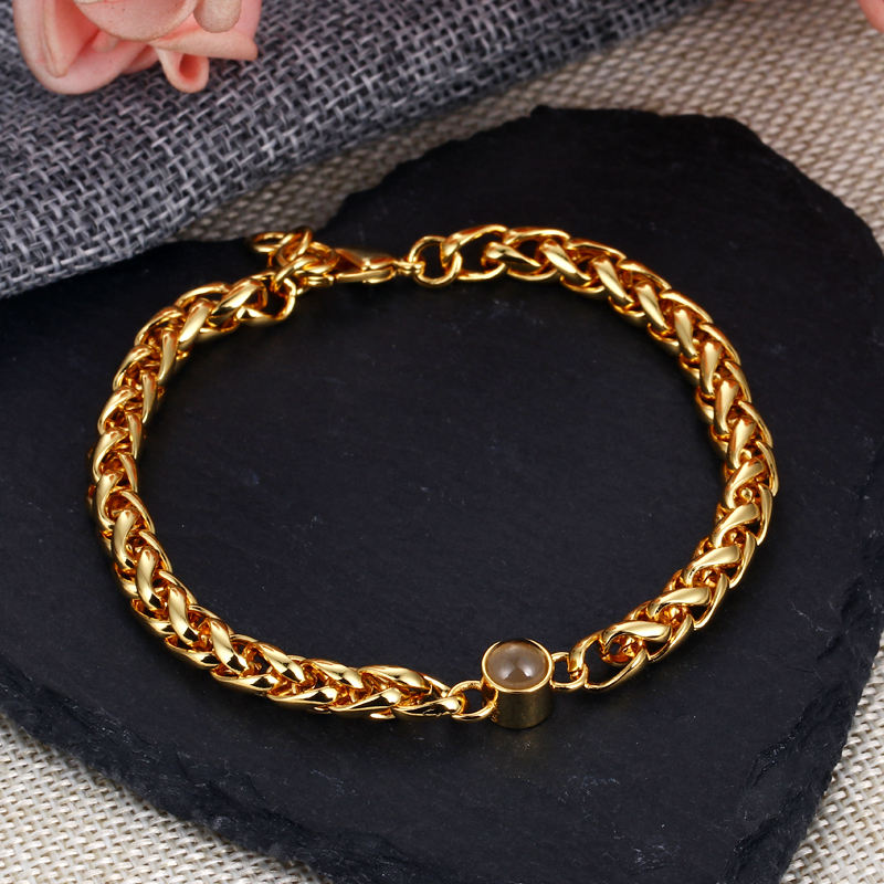 Phomora Radiant Link Chain Photo Bracelet