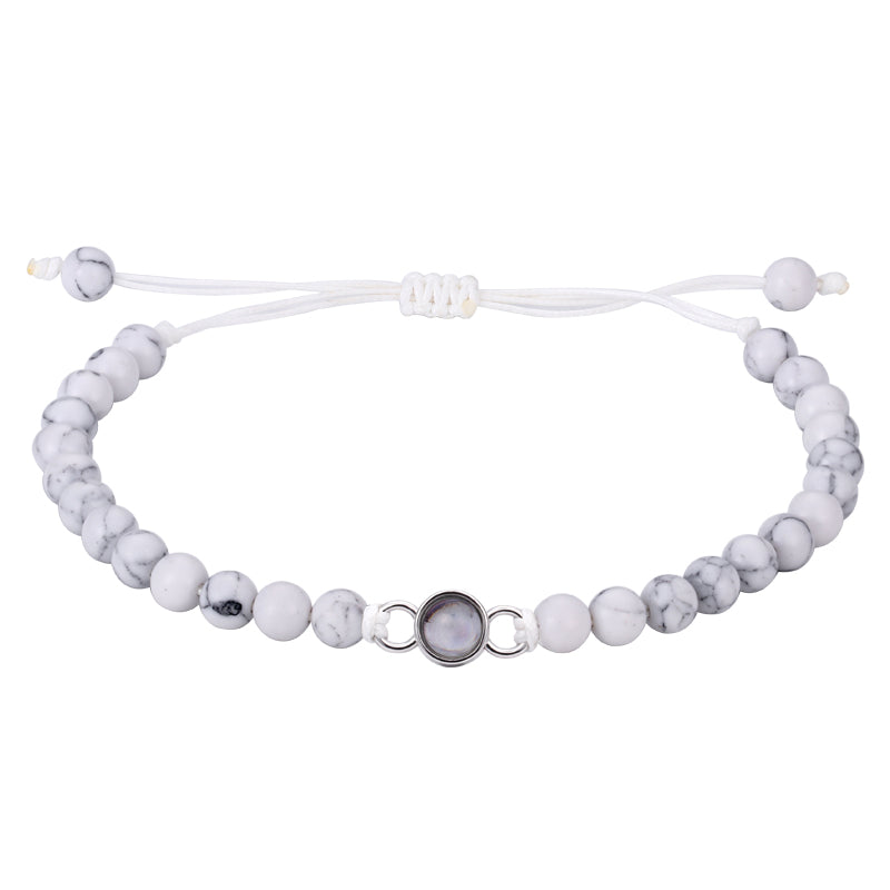Memories in a Loop Projection Photo Beaded Bracelet