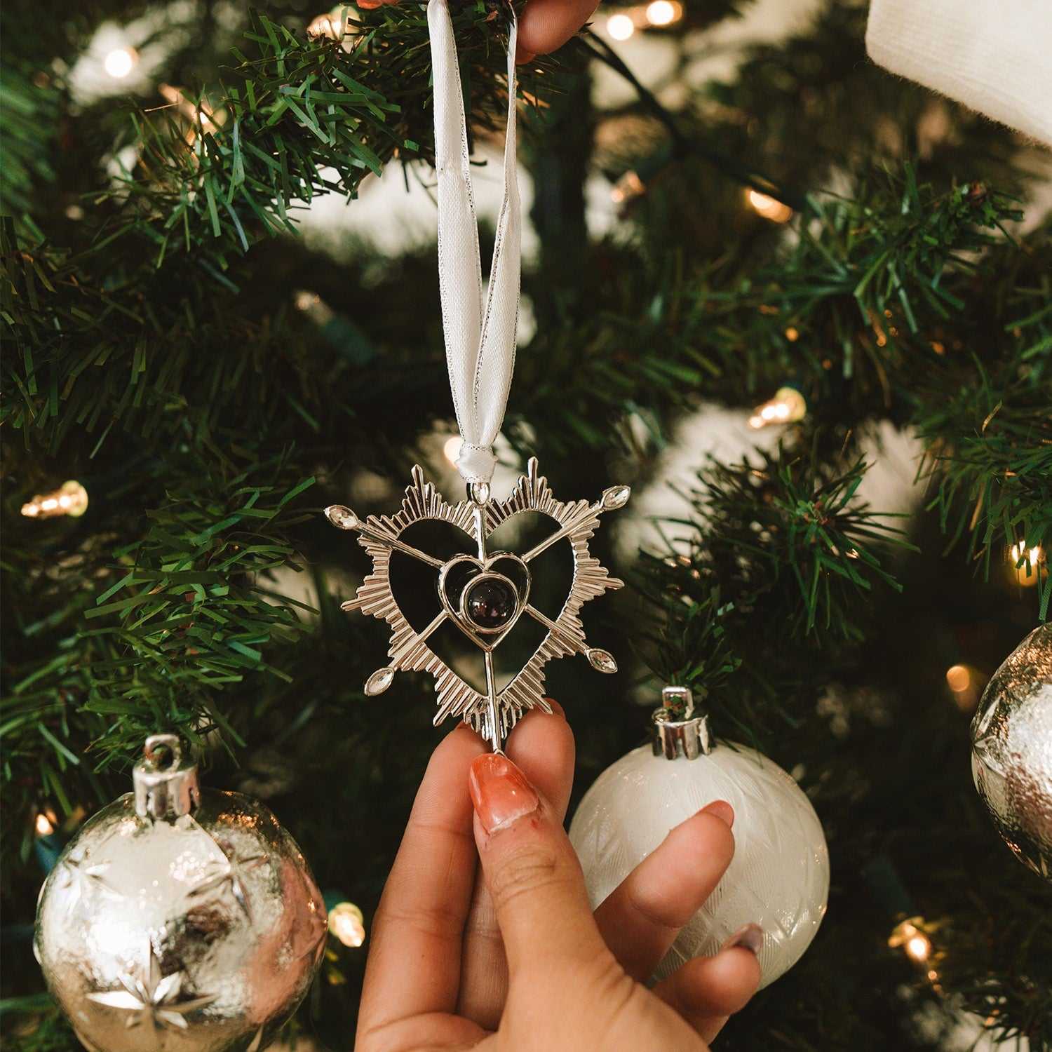 Personalized Sacred Heart Ornament