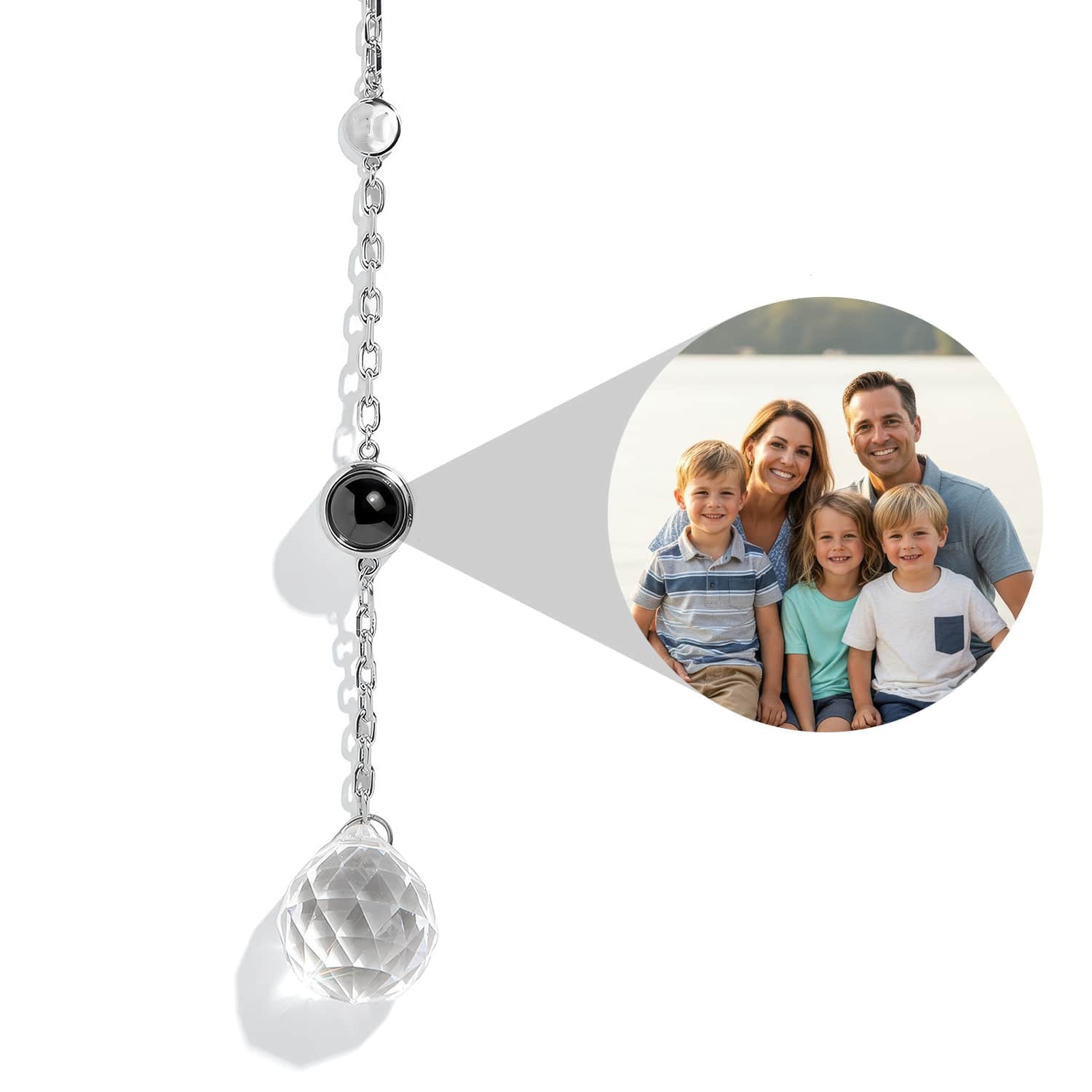 Personalized Circle Photo Sun Catcher