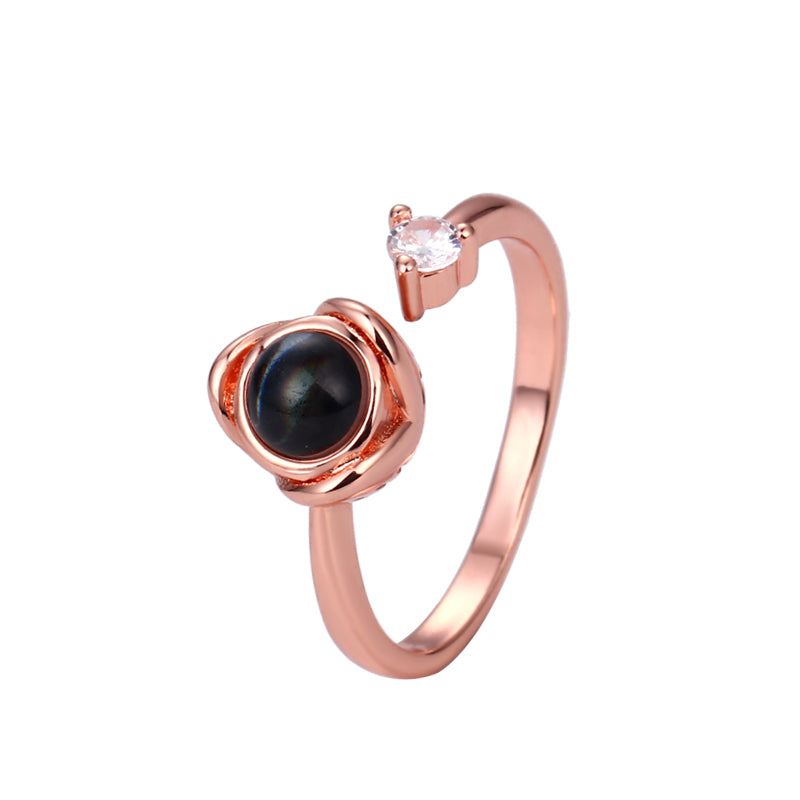 Phomora Rose Opening Photo Ring