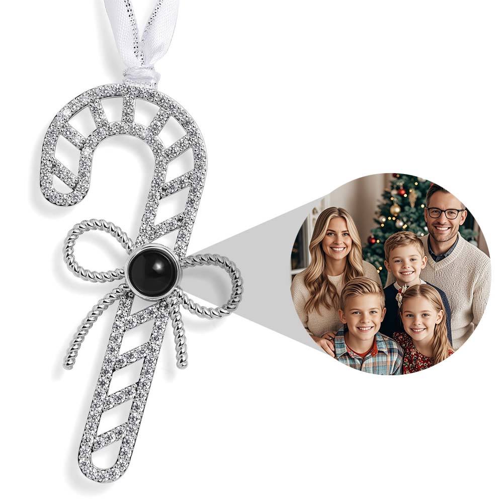 Personalized Candy Cane Photo Ornament