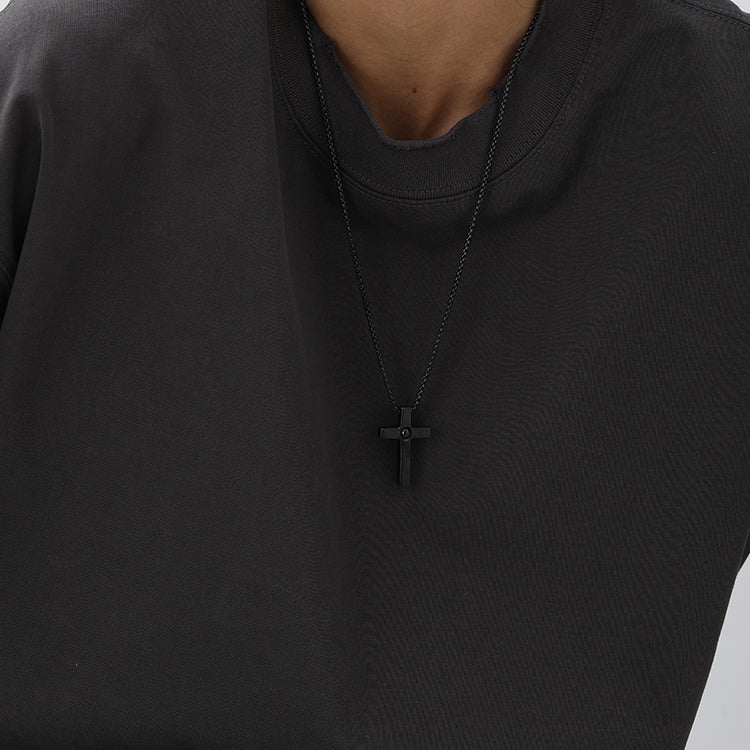 Embrace the Divine Light Cross Projection Picture Necklace