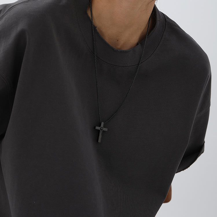 Embrace the Divine Light Cross Projection Picture Necklace