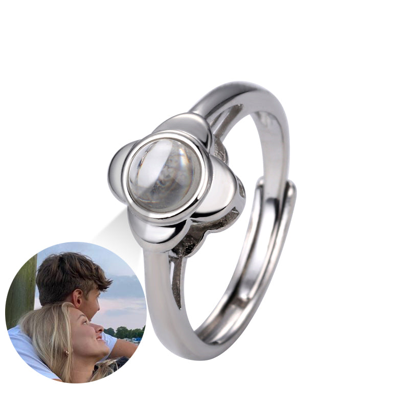 Phomora Flower Photo Ring