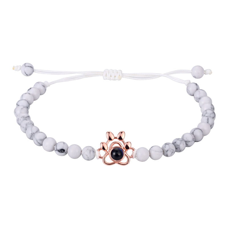 Phomora Gemstone Glow Paw Photo Bracelet