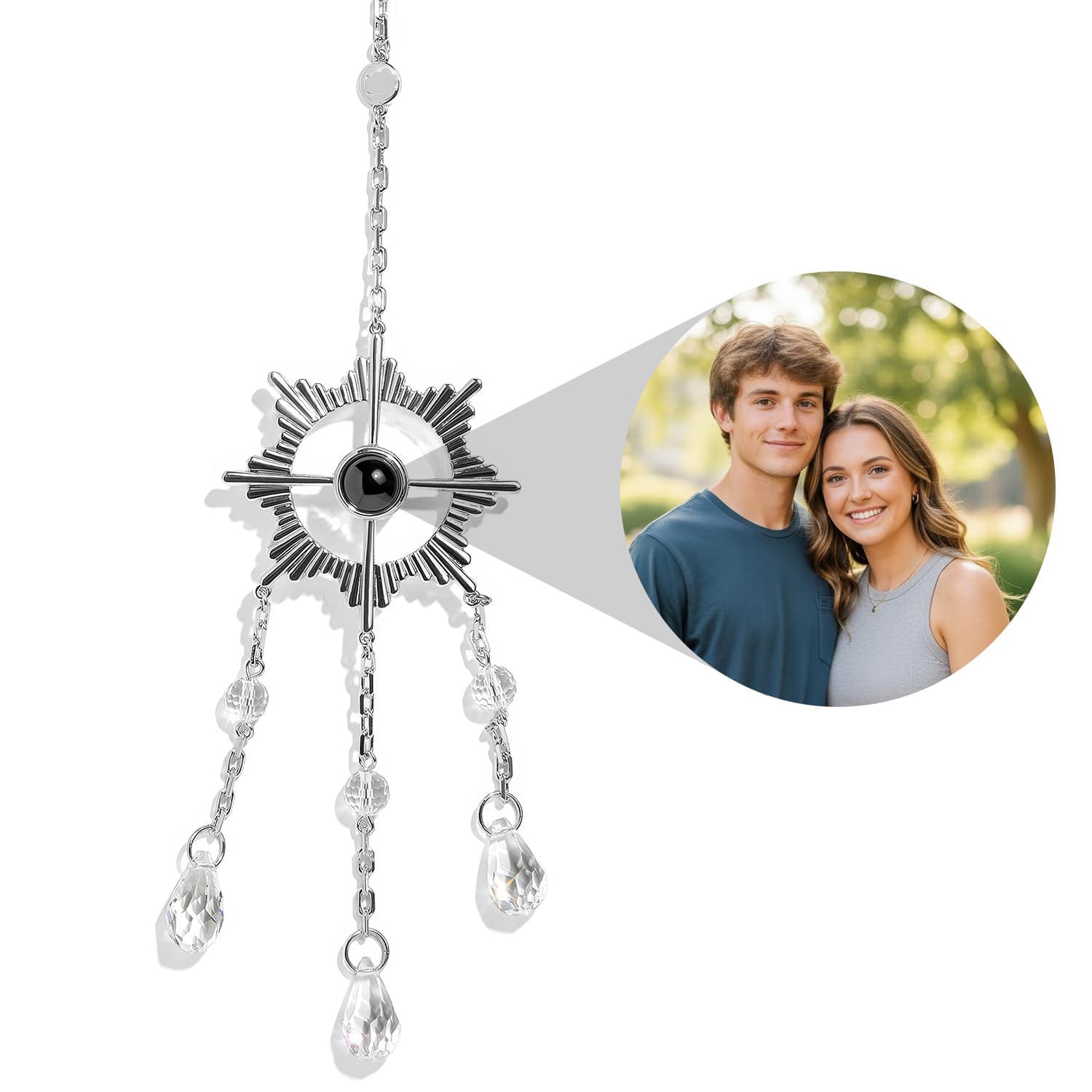Personalized Sunburst Photo Sun Catcher