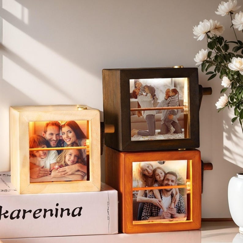 Hand Crank Flip Book Photo Box