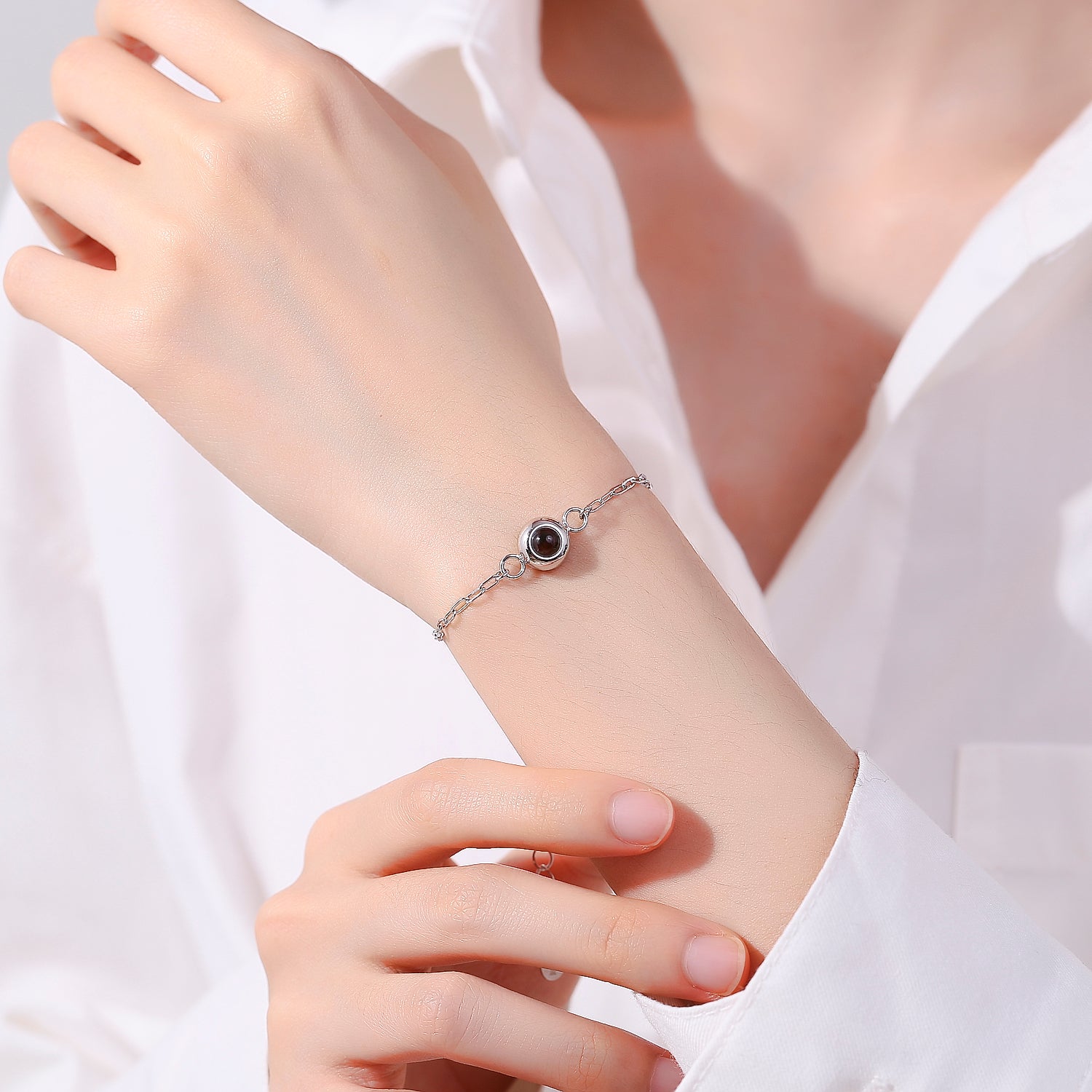  Round Projection Photo Bracelet