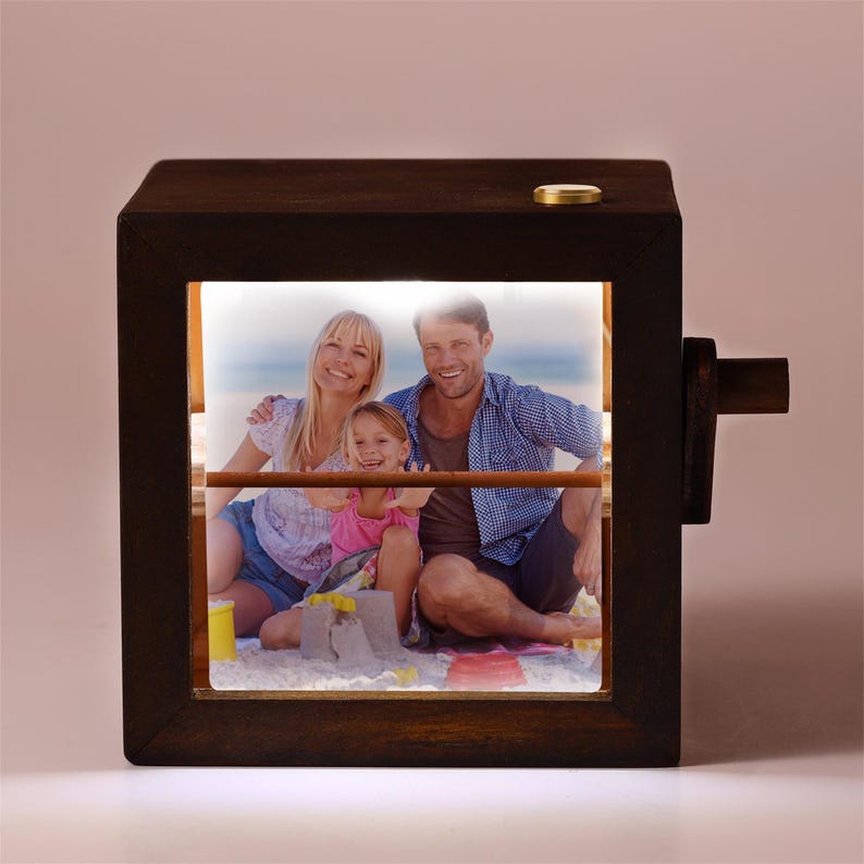 Hand Crank Flip Book Photo Box