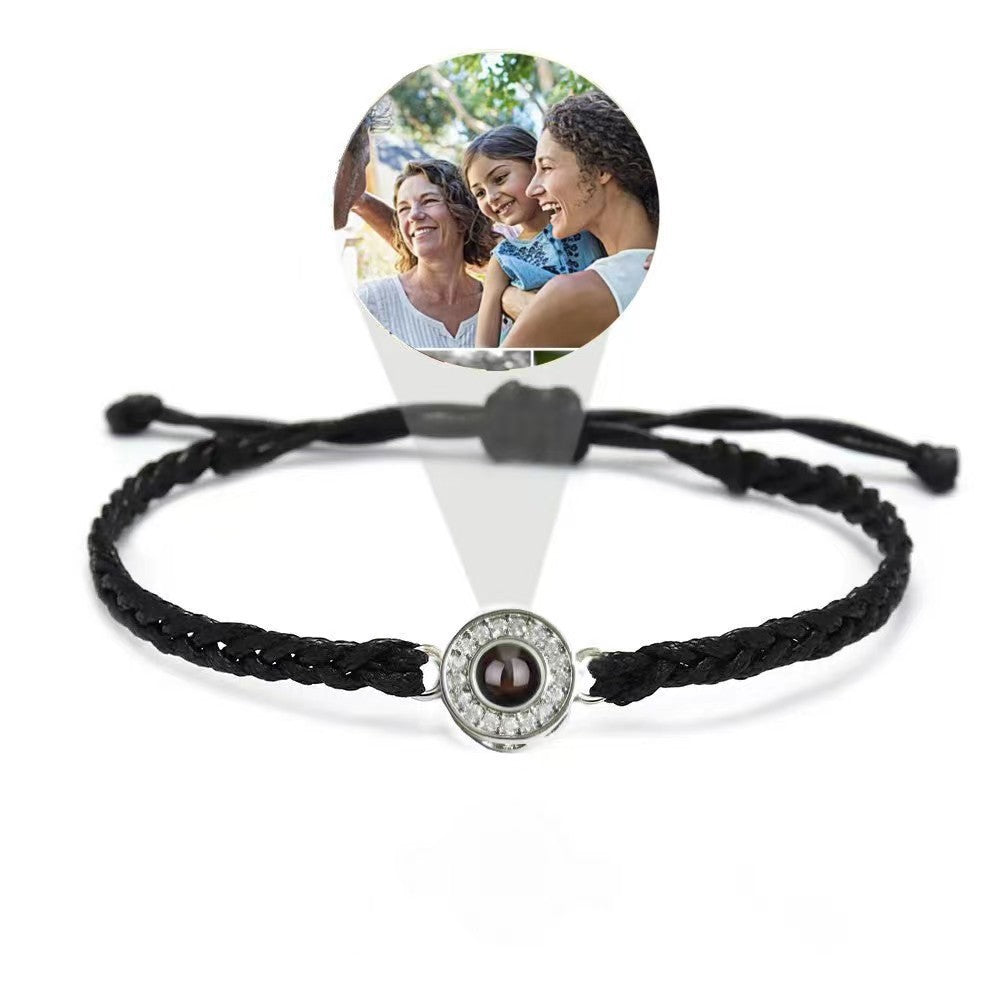 Projection Photo Rope Bracelet