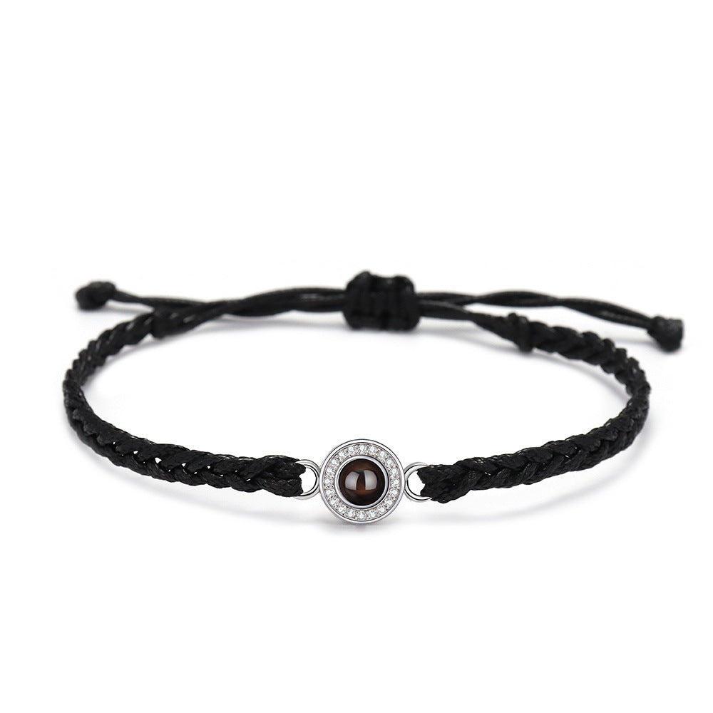 Projection Photo Rope Bracelet