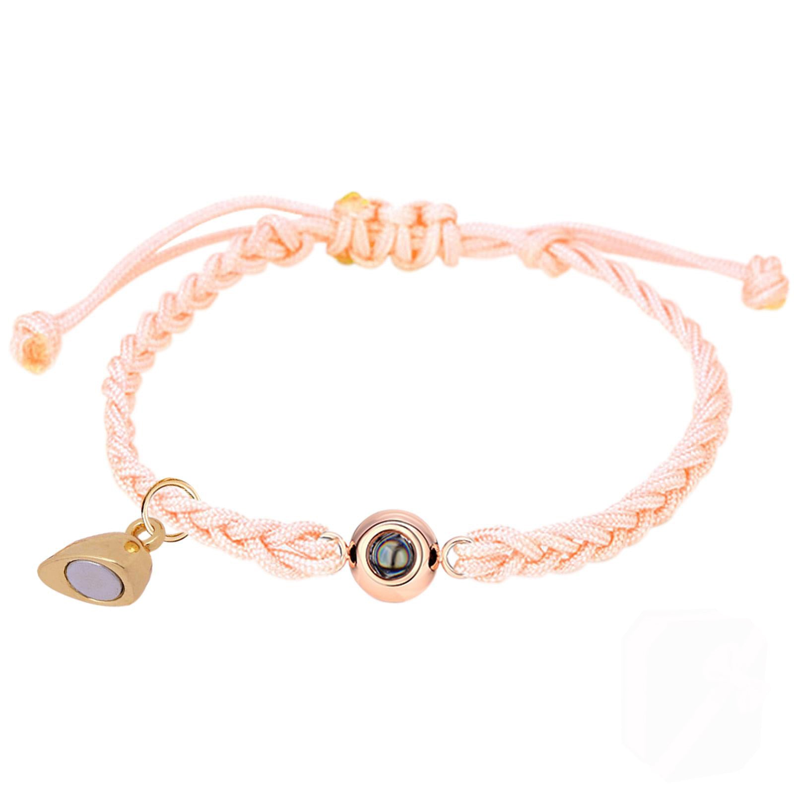 Phomora   Couple Heart Charms Photo Bracelet