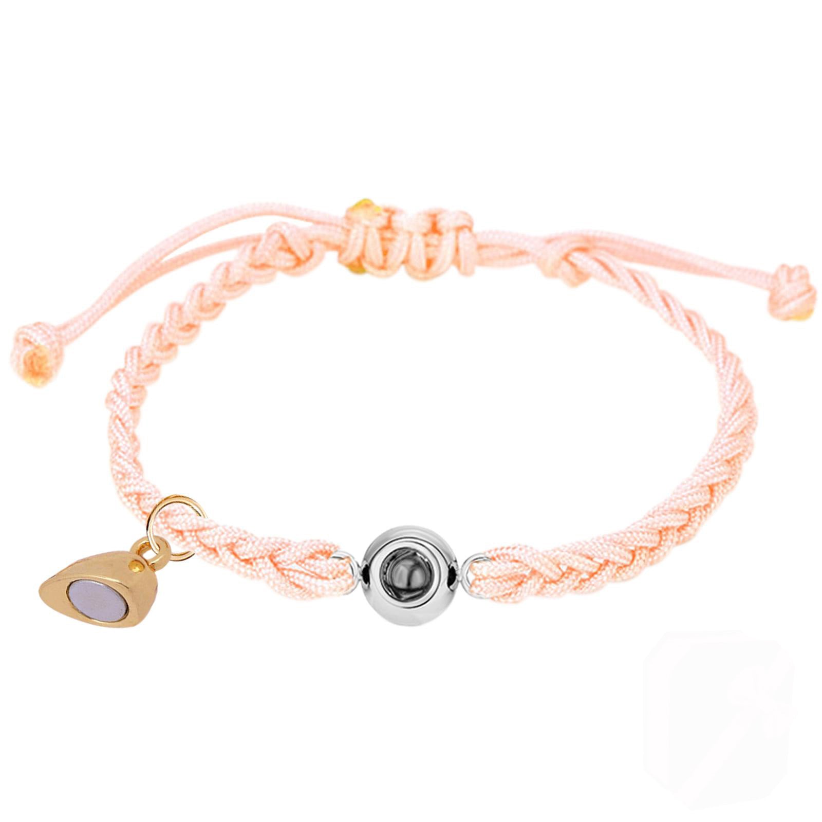 Phomora   Couple Heart Charms Photo Bracelet