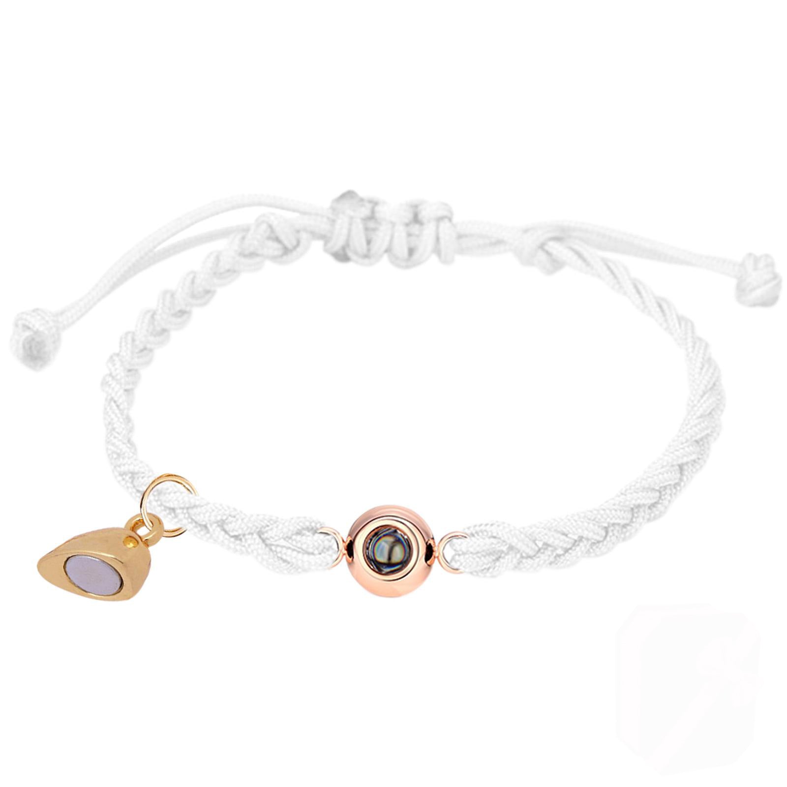 Phomora   Couple Heart Charms Photo Bracelet