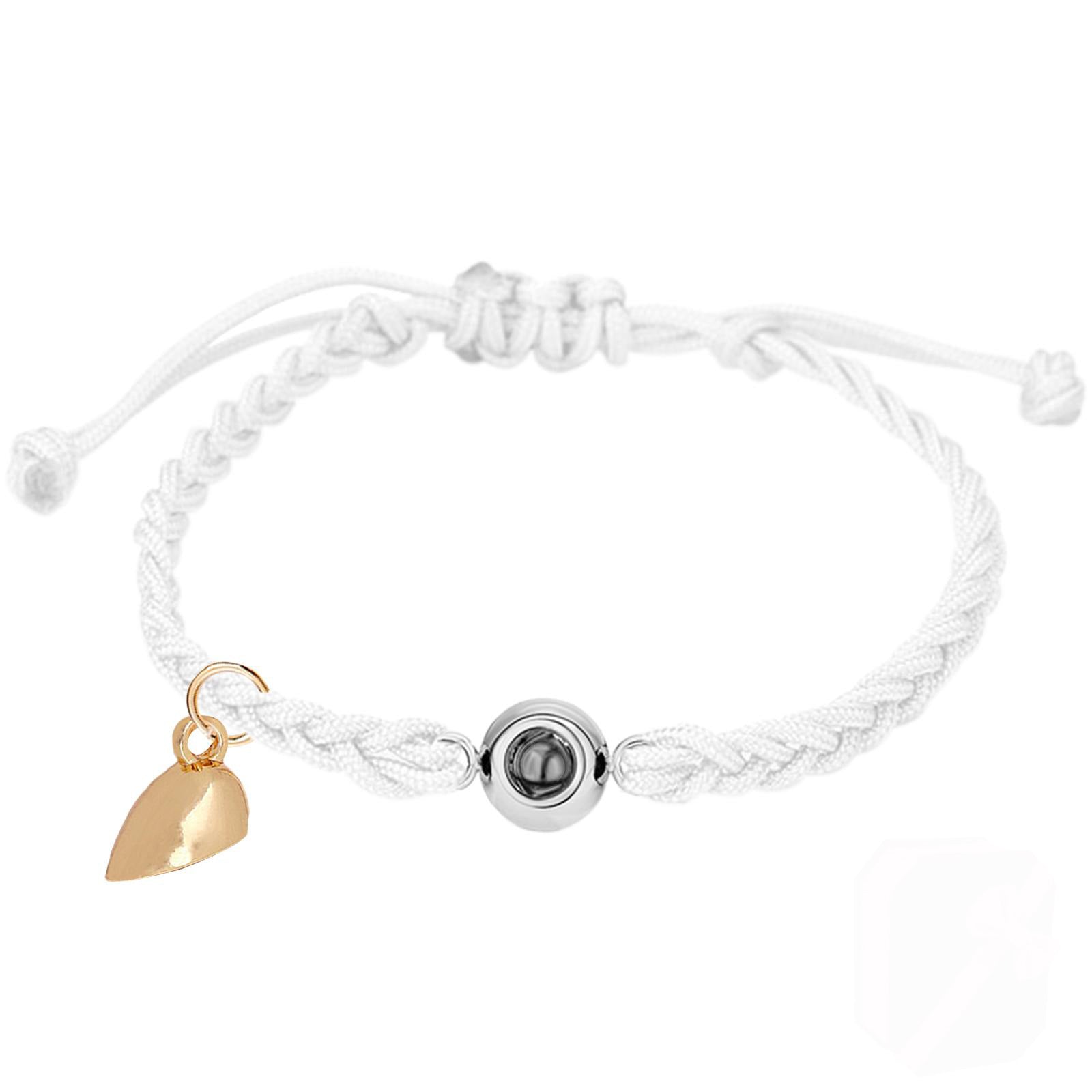 Phomora   Couple Heart Charms Photo Bracelet