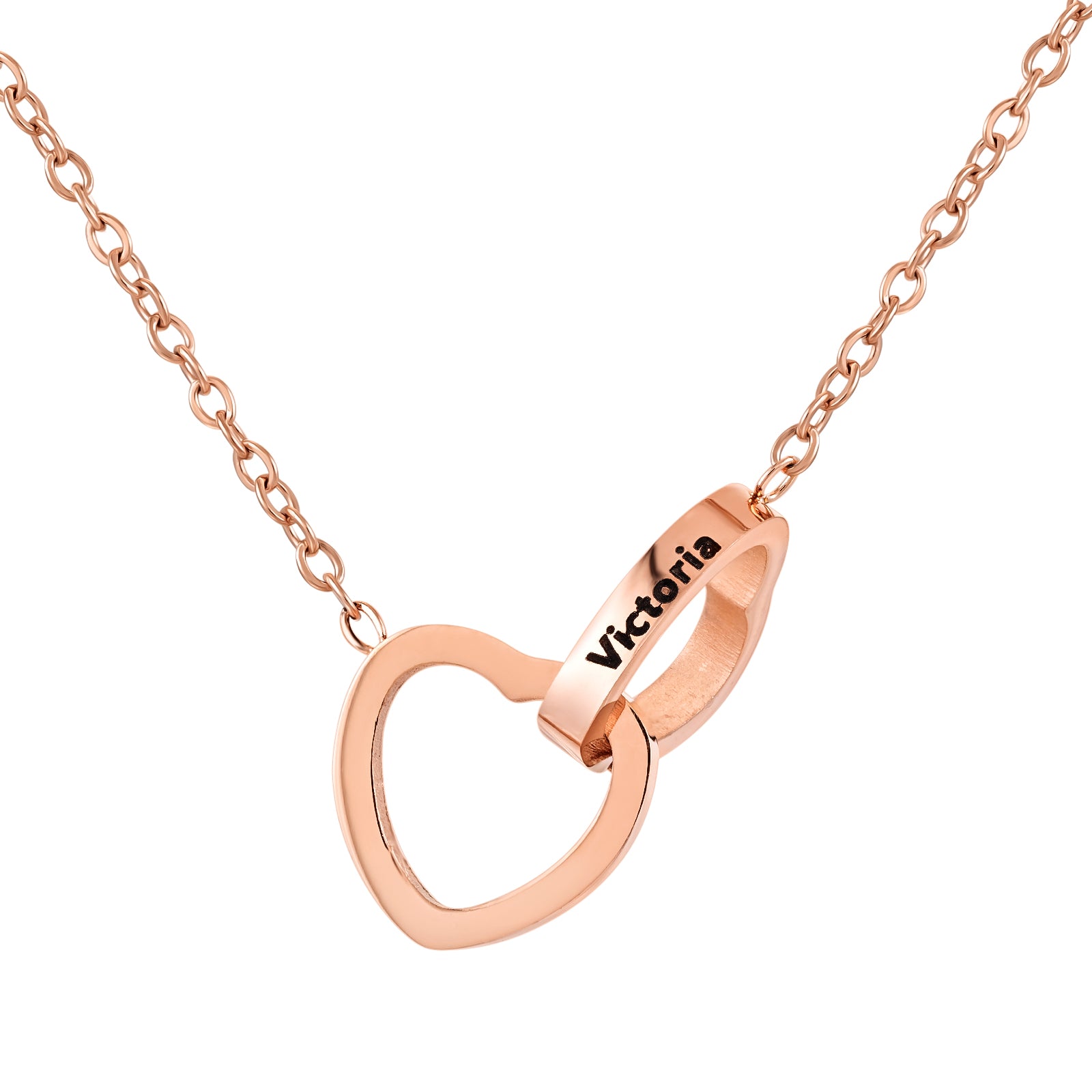 Phomora Eternal Rose Gift Box Necklace – Custom Engraved Jewelry Gift for Her